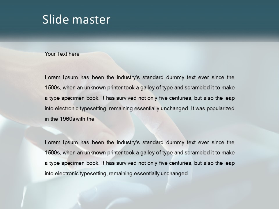 Rent Model Lawn PowerPoint Template