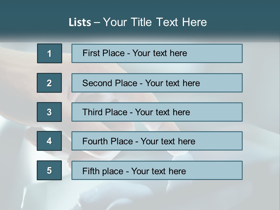 Rent Model Lawn PowerPoint Template