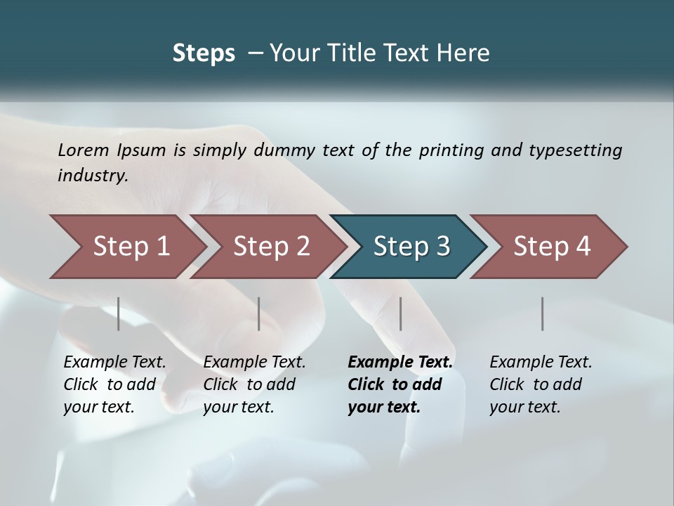 Rent Model Lawn PowerPoint Template