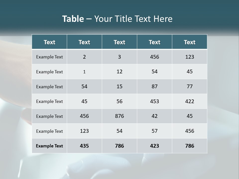 Rent Model Lawn PowerPoint Template