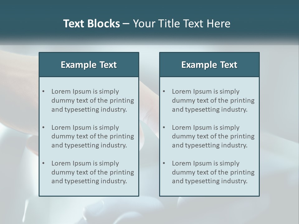 Rent Model Lawn PowerPoint Template