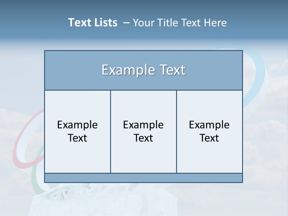 Sky Ownership Model PowerPoint Template