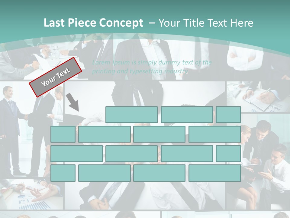 Blue Sky Holding Selling PowerPoint Template