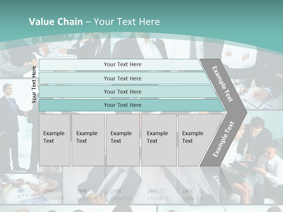 Blue Sky Holding Selling PowerPoint Template