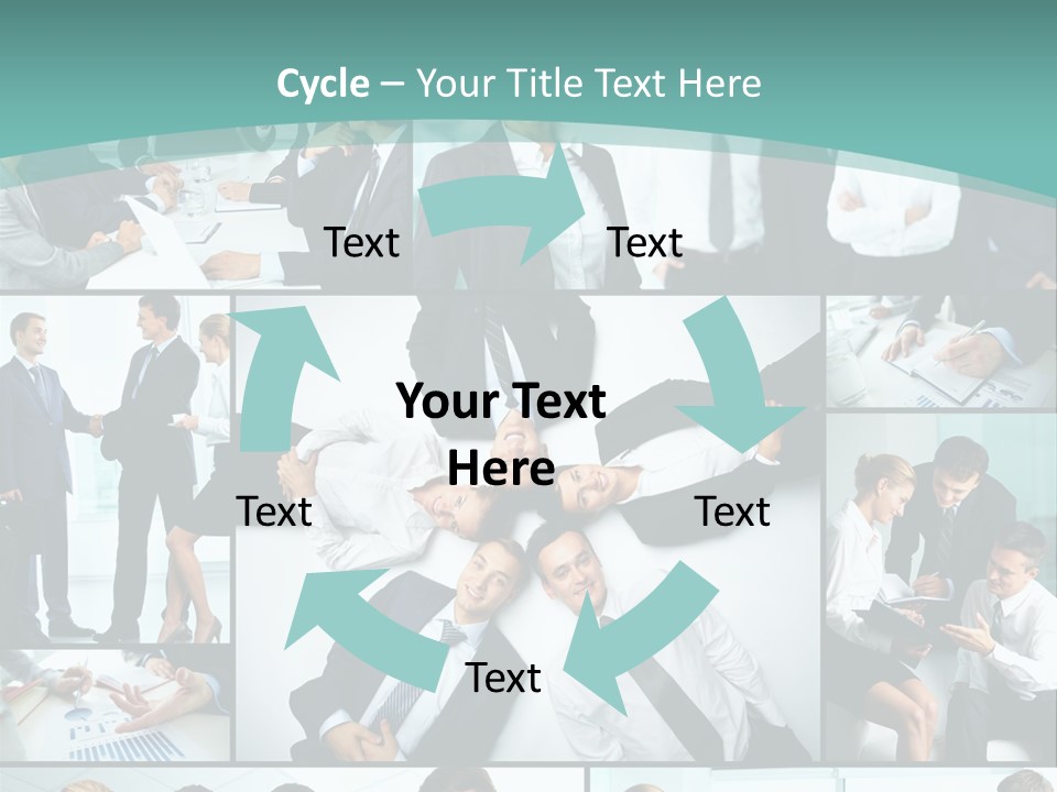 Blue Sky Holding Selling PowerPoint Template