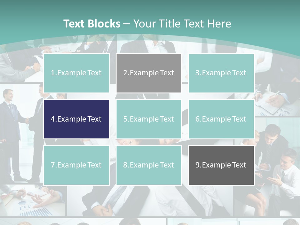 Blue Sky Holding Selling PowerPoint Template