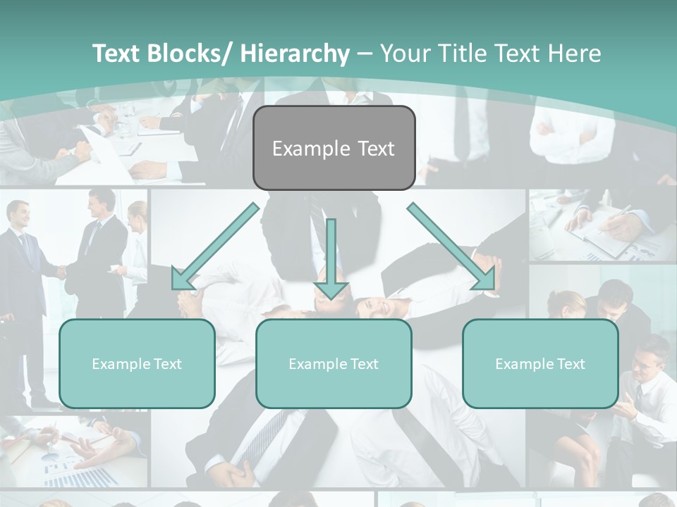 Blue Sky Holding Selling PowerPoint Template