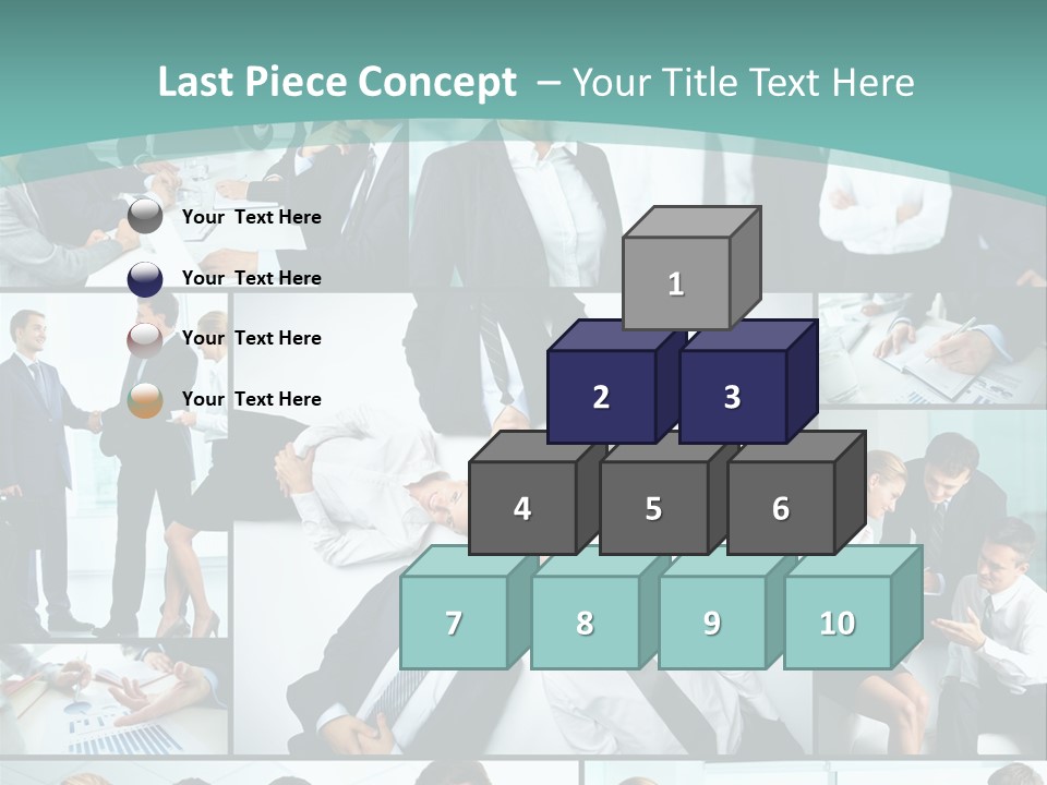 Blue Sky Holding Selling PowerPoint Template