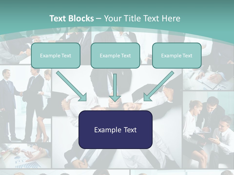 Blue Sky Holding Selling PowerPoint Template