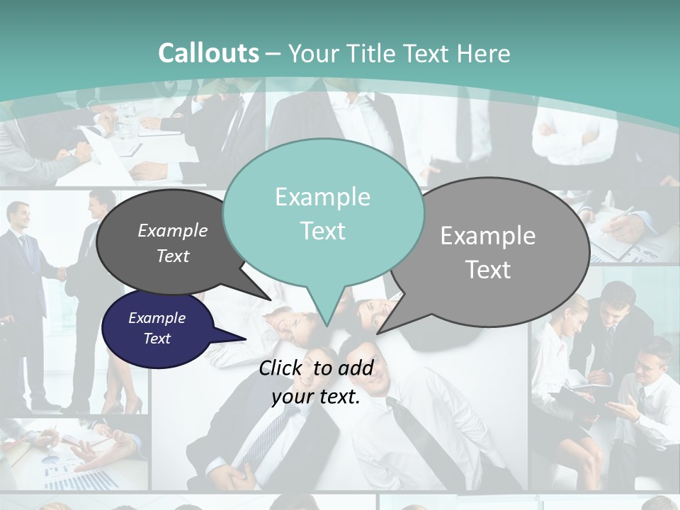 Blue Sky Holding Selling PowerPoint Template