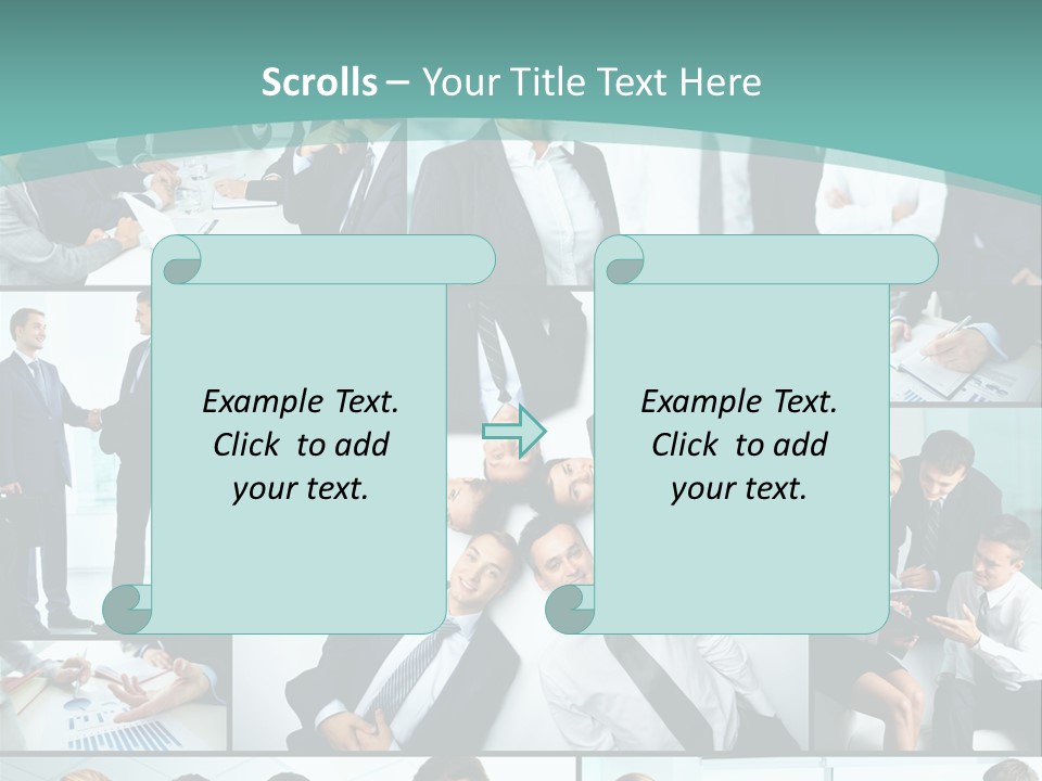 Blue Sky Holding Selling PowerPoint Template