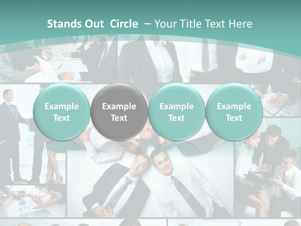 Blue Sky Holding Selling PowerPoint Template