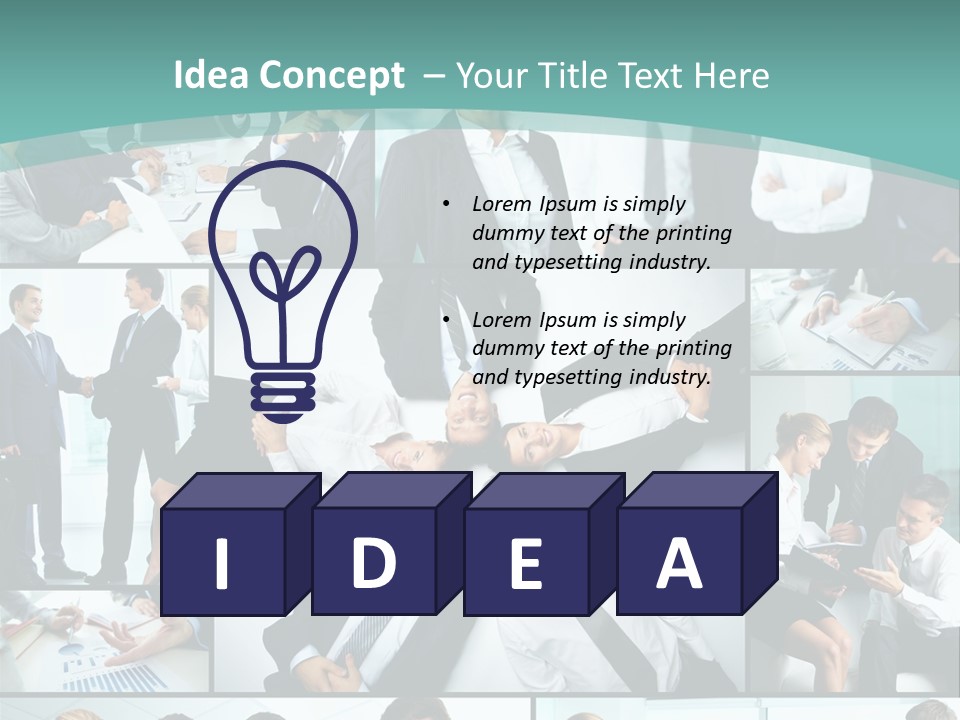 Blue Sky Holding Selling PowerPoint Template