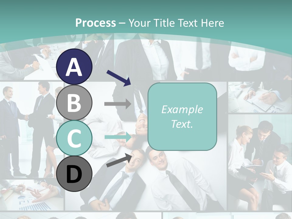 Blue Sky Holding Selling PowerPoint Template