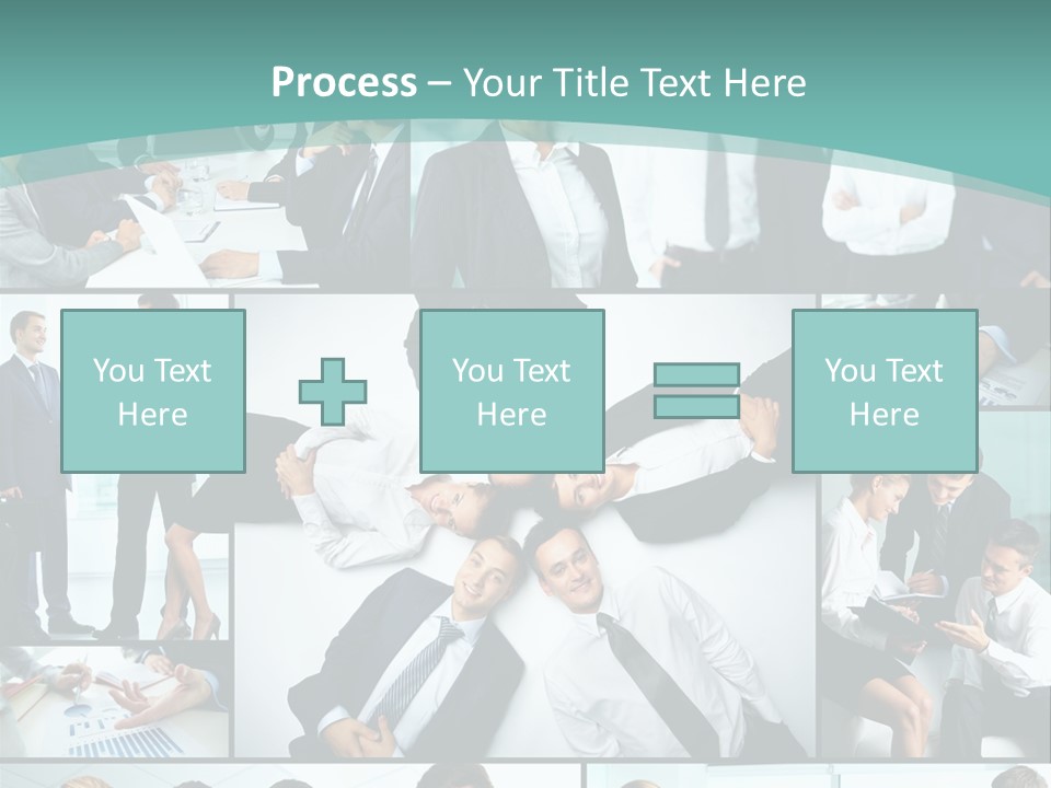 Blue Sky Holding Selling PowerPoint Template