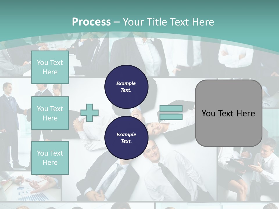 Blue Sky Holding Selling PowerPoint Template