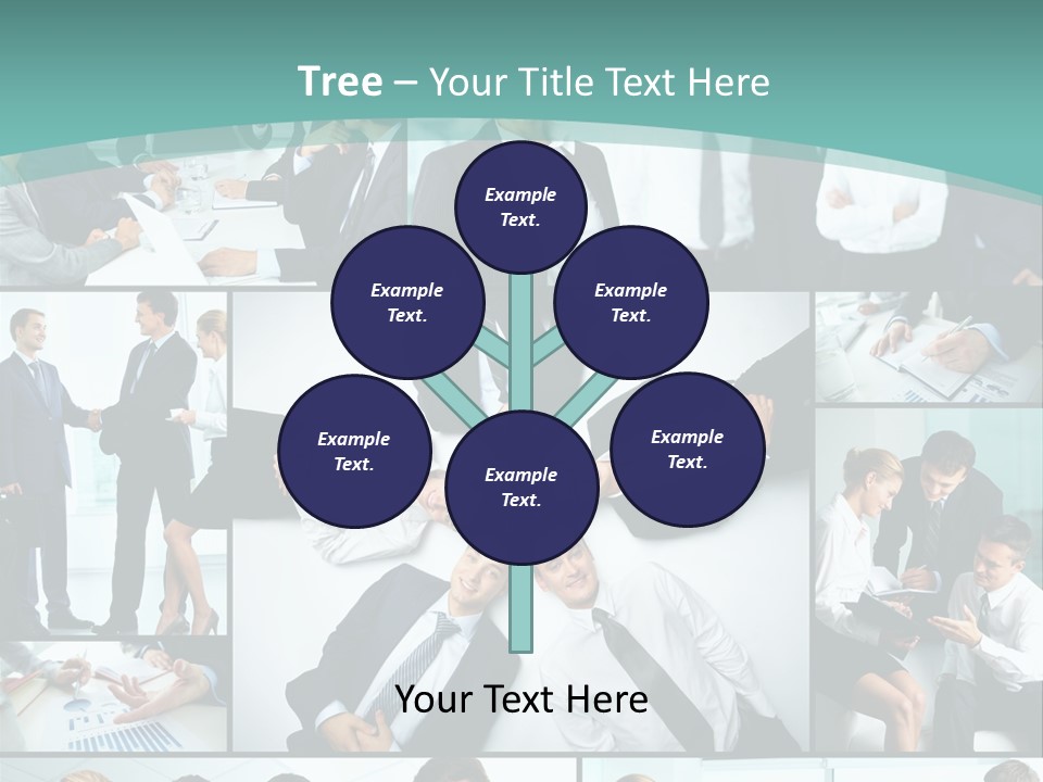Blue Sky Holding Selling PowerPoint Template