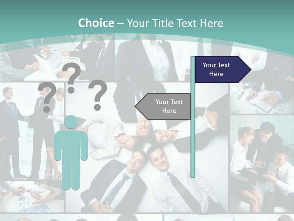 Blue Sky Holding Selling PowerPoint Template