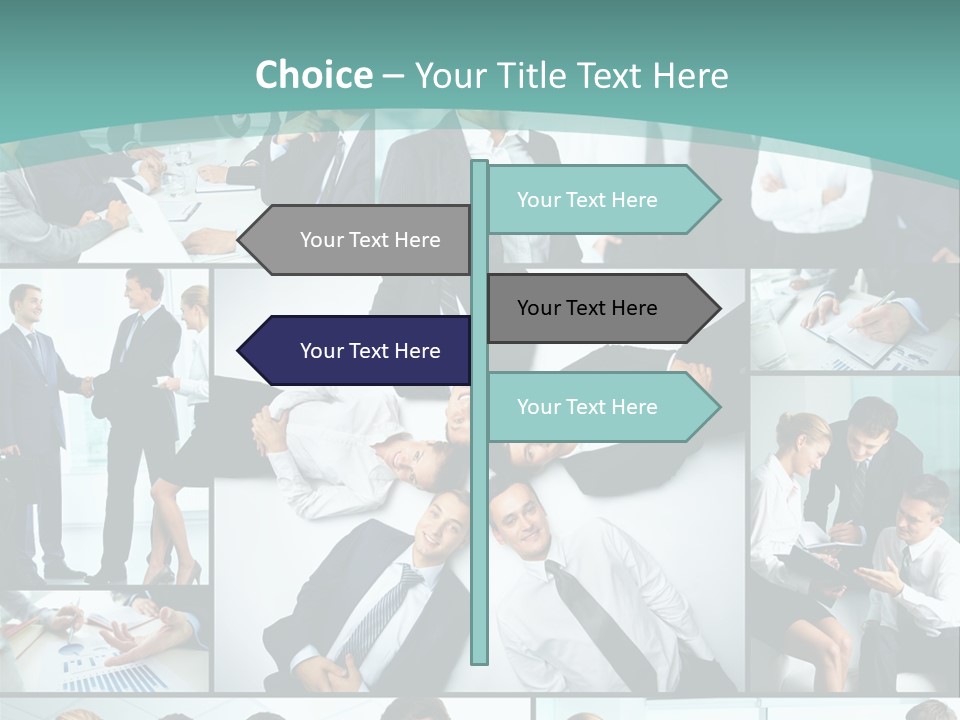 Blue Sky Holding Selling PowerPoint Template