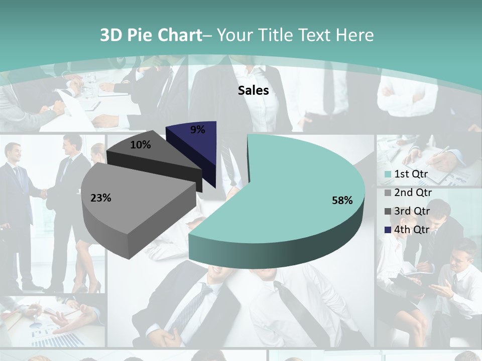 Blue Sky Holding Selling PowerPoint Template