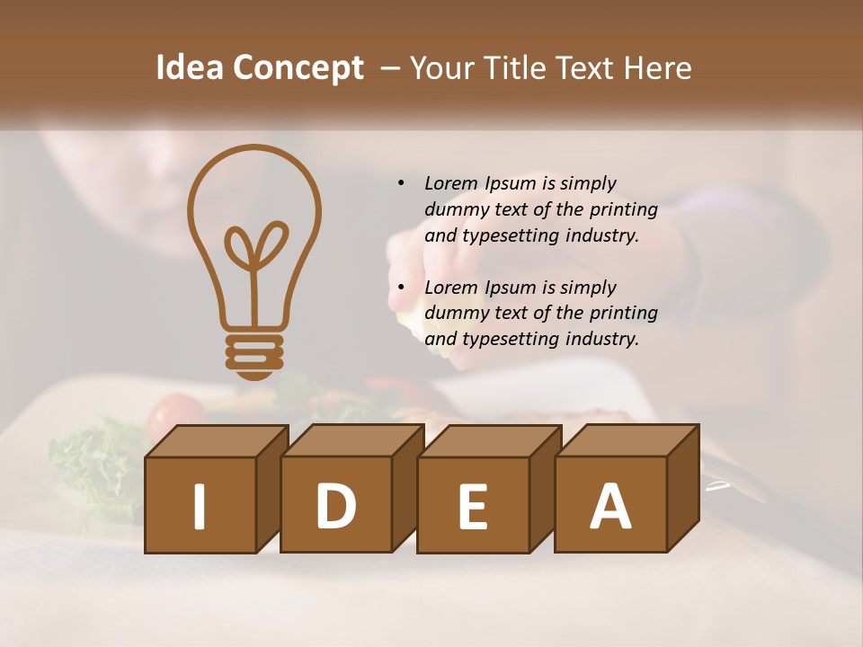Leaf Business Construct PowerPoint Template
