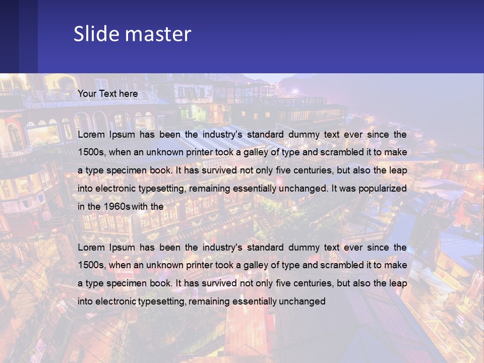 Grass Construct House PowerPoint Template