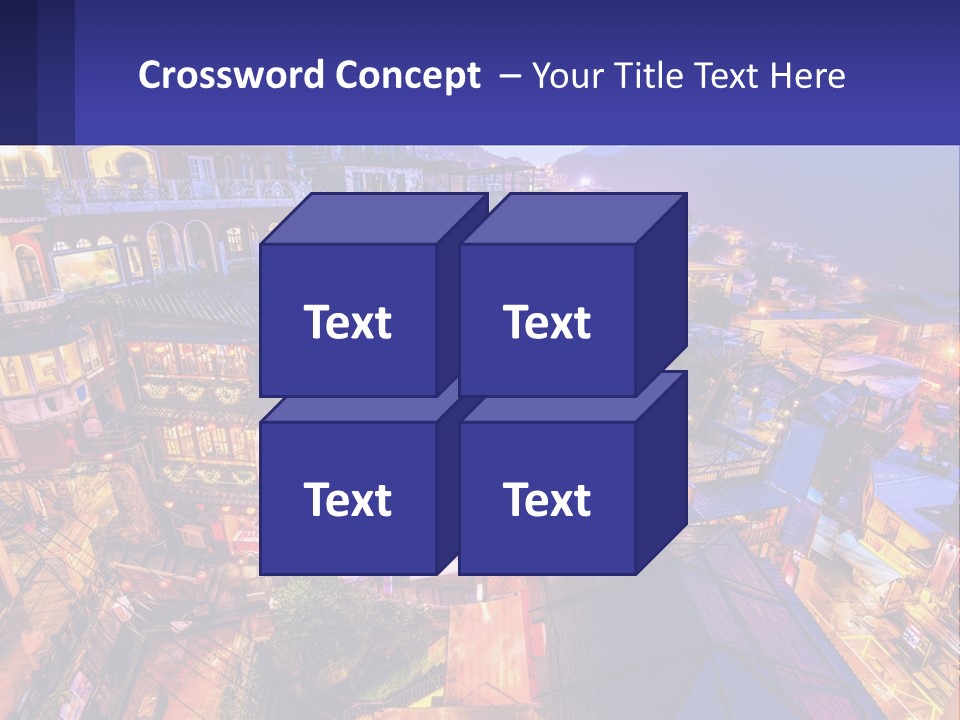 Grass Construct House PowerPoint Template