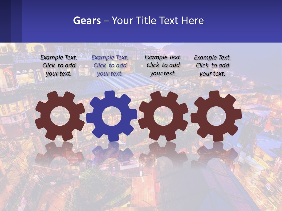 Grass Construct House PowerPoint Template