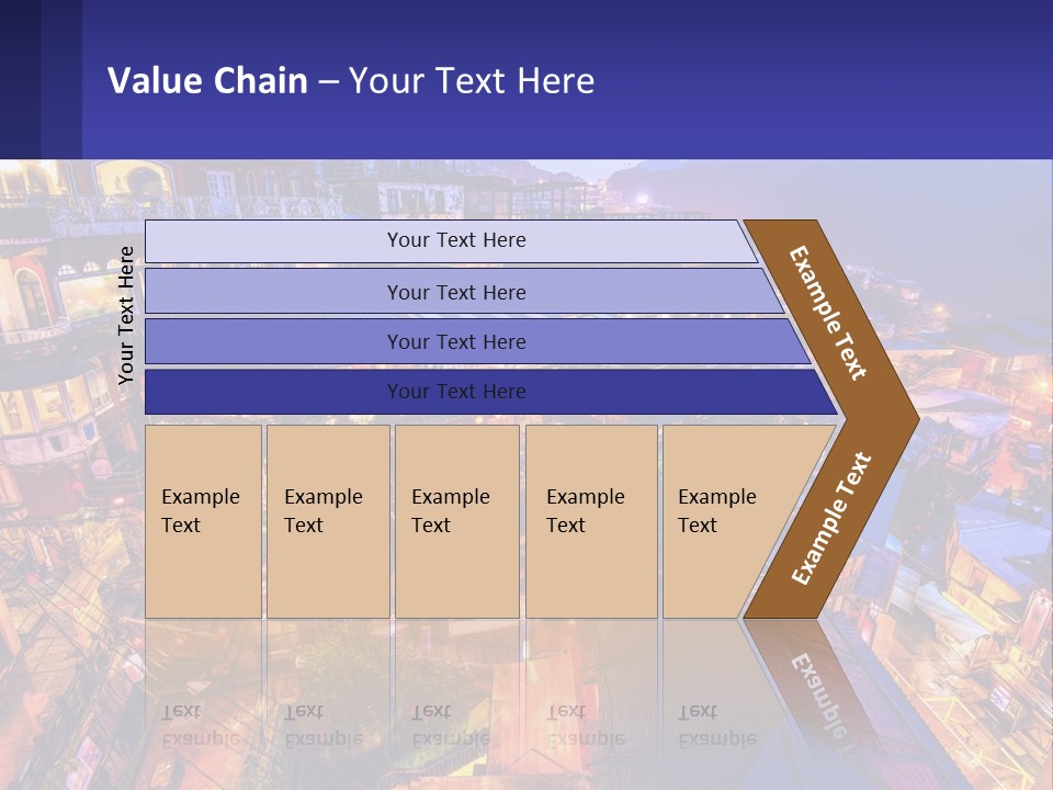 Grass Construct House PowerPoint Template