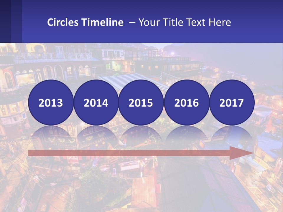 Grass Construct House PowerPoint Template