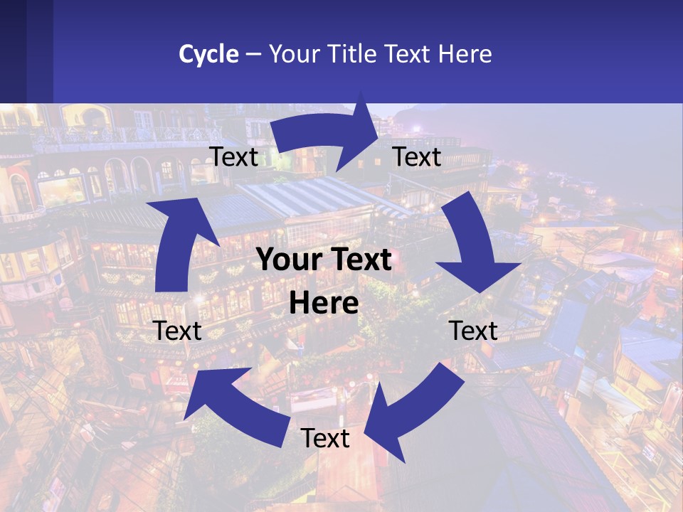 Grass Construct House PowerPoint Template