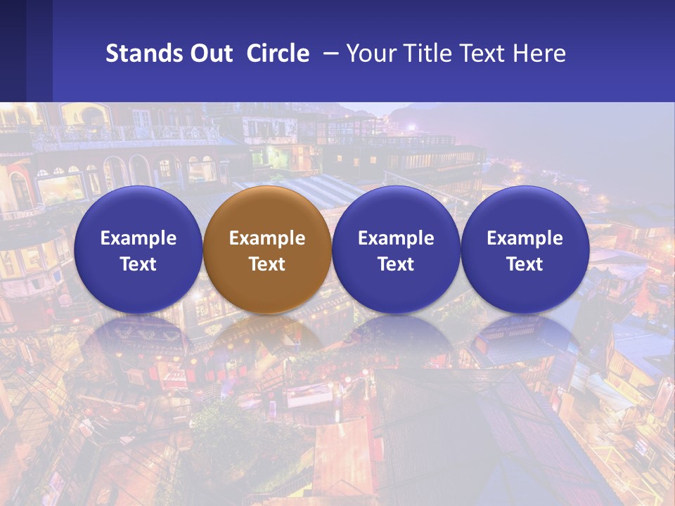 Grass Construct House PowerPoint Template