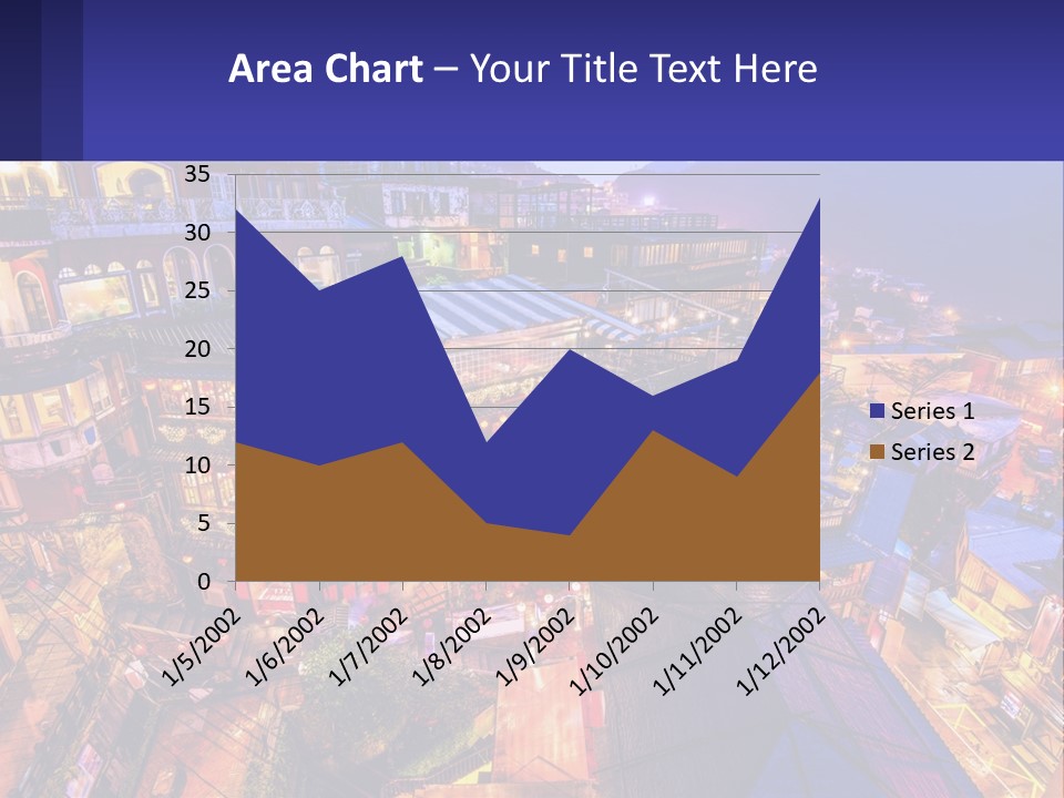 Grass Construct House PowerPoint Template