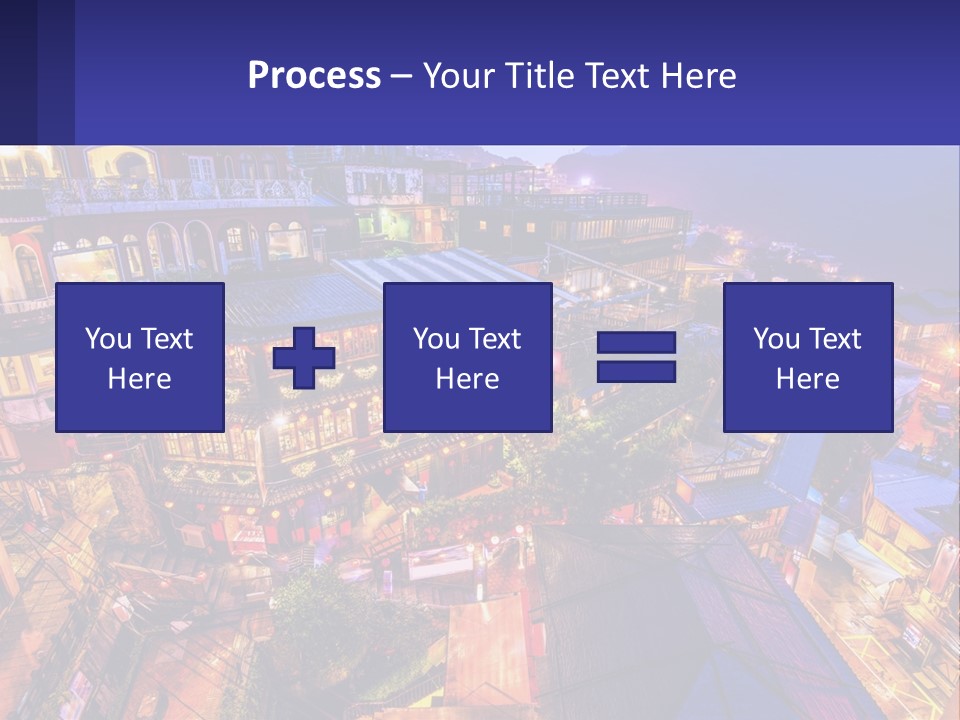 Grass Construct House PowerPoint Template