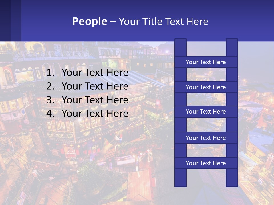 Grass Construct House PowerPoint Template