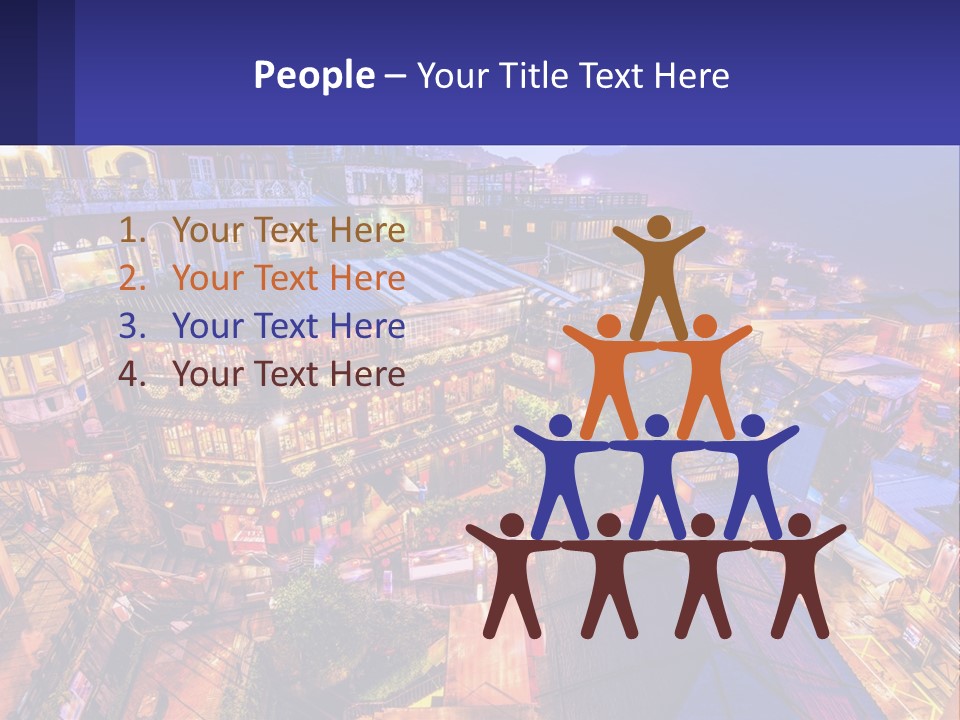 Grass Construct House PowerPoint Template