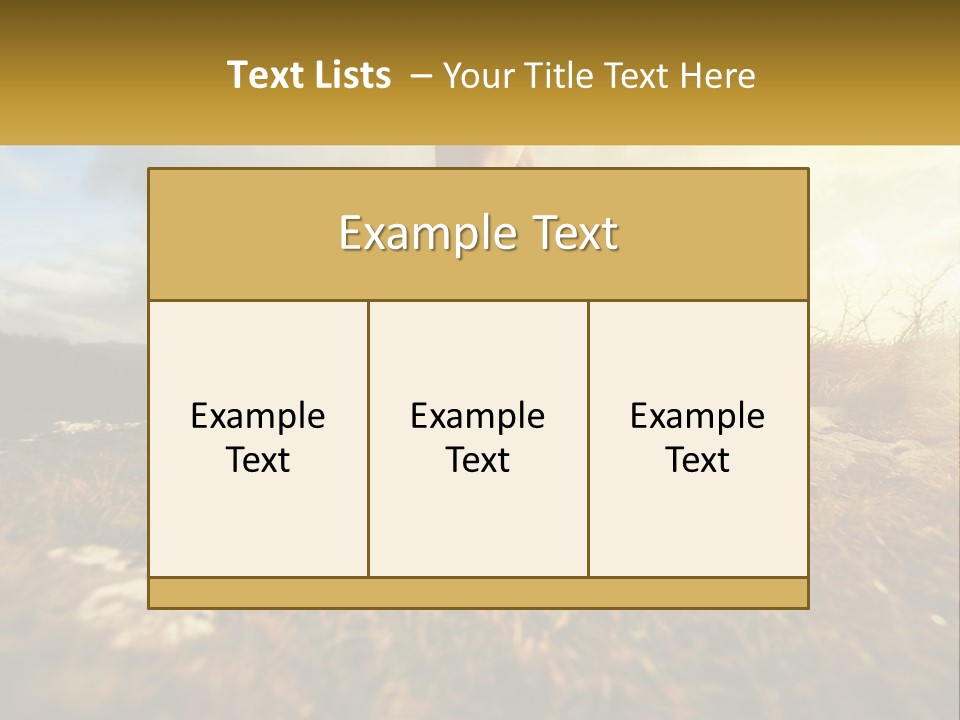 Lawn Structure Dream PowerPoint Template