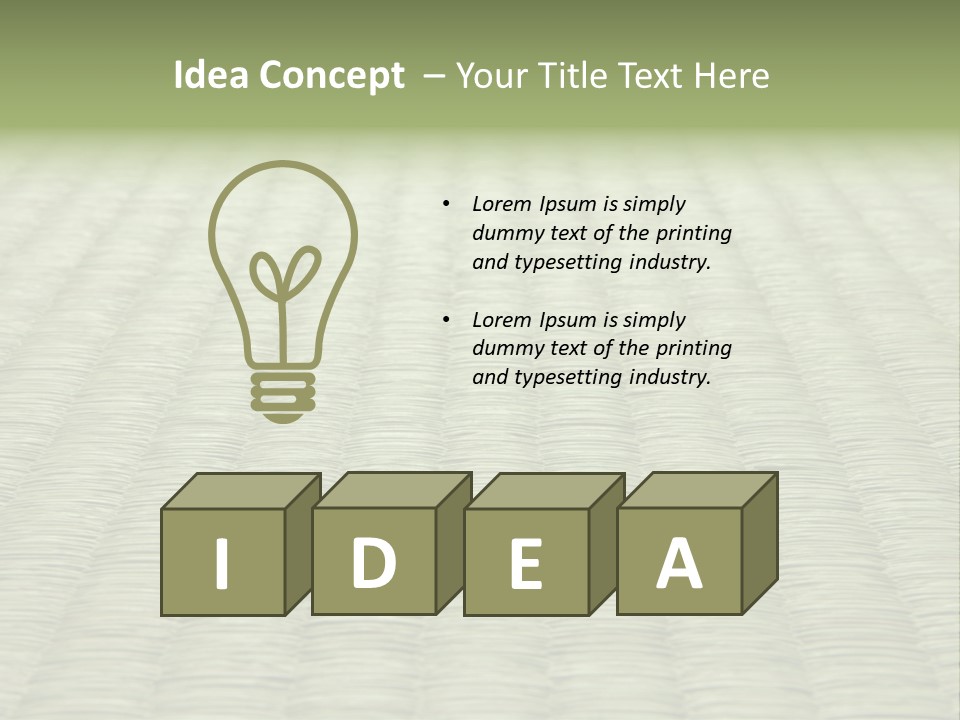 Architect Investment Leaf PowerPoint Template