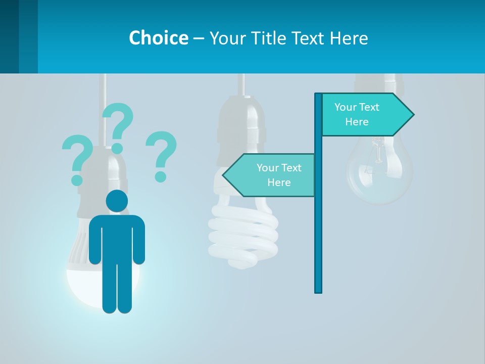 Sky Sale Man PowerPoint Template