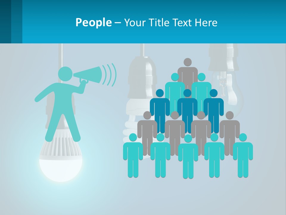 Sky Sale Man PowerPoint Template