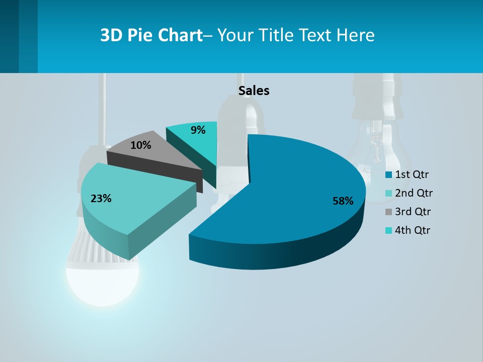 Sky Sale Man PowerPoint Template