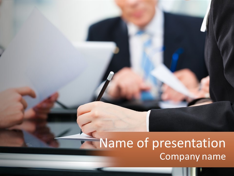 Man Blue Sky Property PowerPoint Template