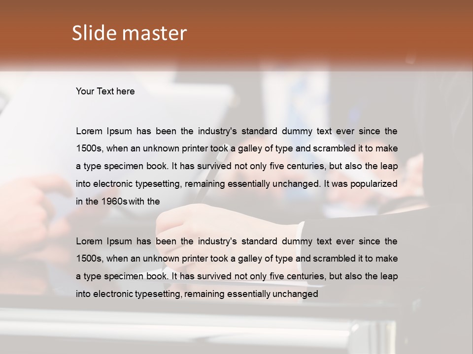 Man Blue Sky Property PowerPoint Template