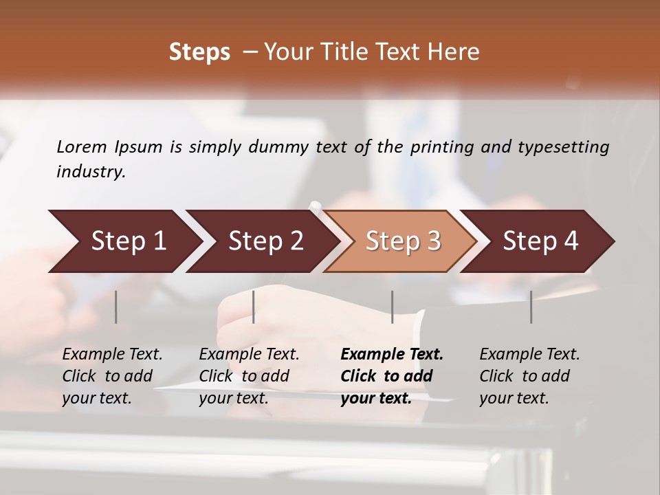 Man Blue Sky Property PowerPoint Template