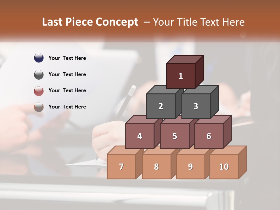 Man Blue Sky Property PowerPoint Template