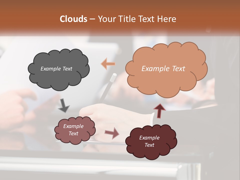 Man Blue Sky Property PowerPoint Template