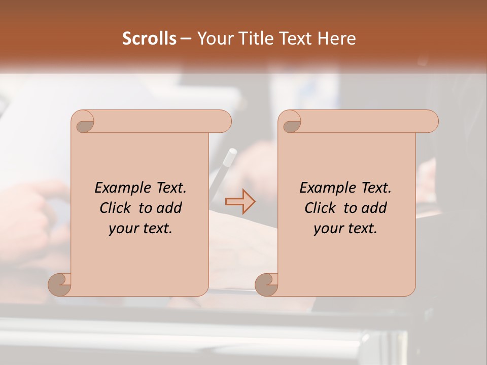 Man Blue Sky Property PowerPoint Template