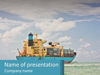 Blue Sky Conceptual Holding PowerPoint Template