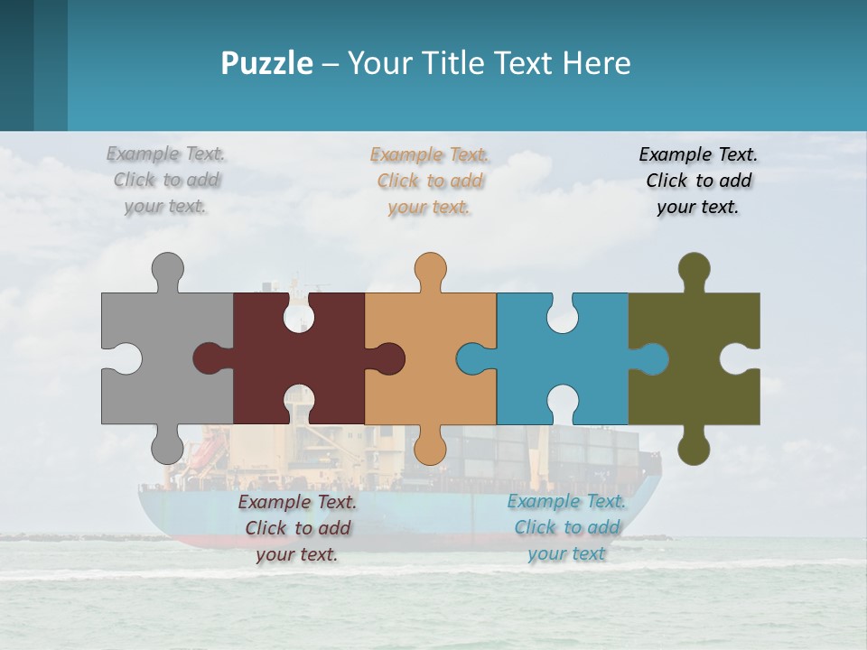 Blue Sky Conceptual Holding PowerPoint Template