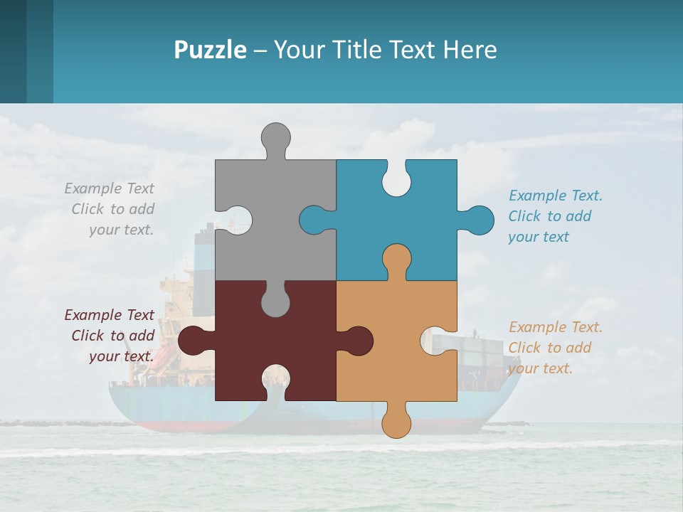 Blue Sky Conceptual Holding PowerPoint Template